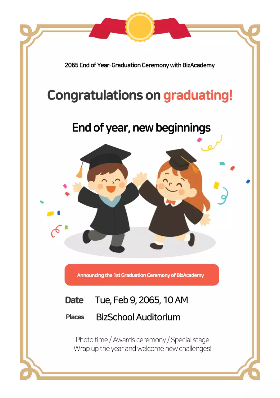 Lễ tốt nghiệp của bé Beige