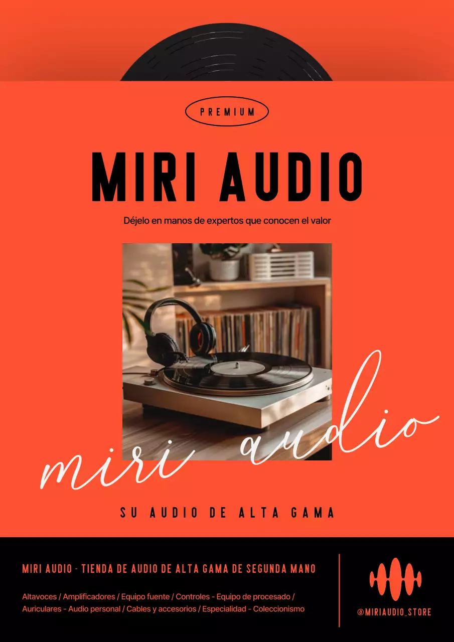 Anuncio de audio vintage de Orange