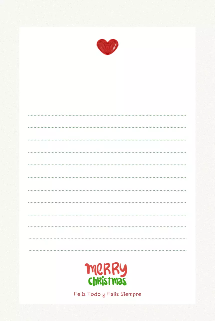 Postal navideña verde y linda