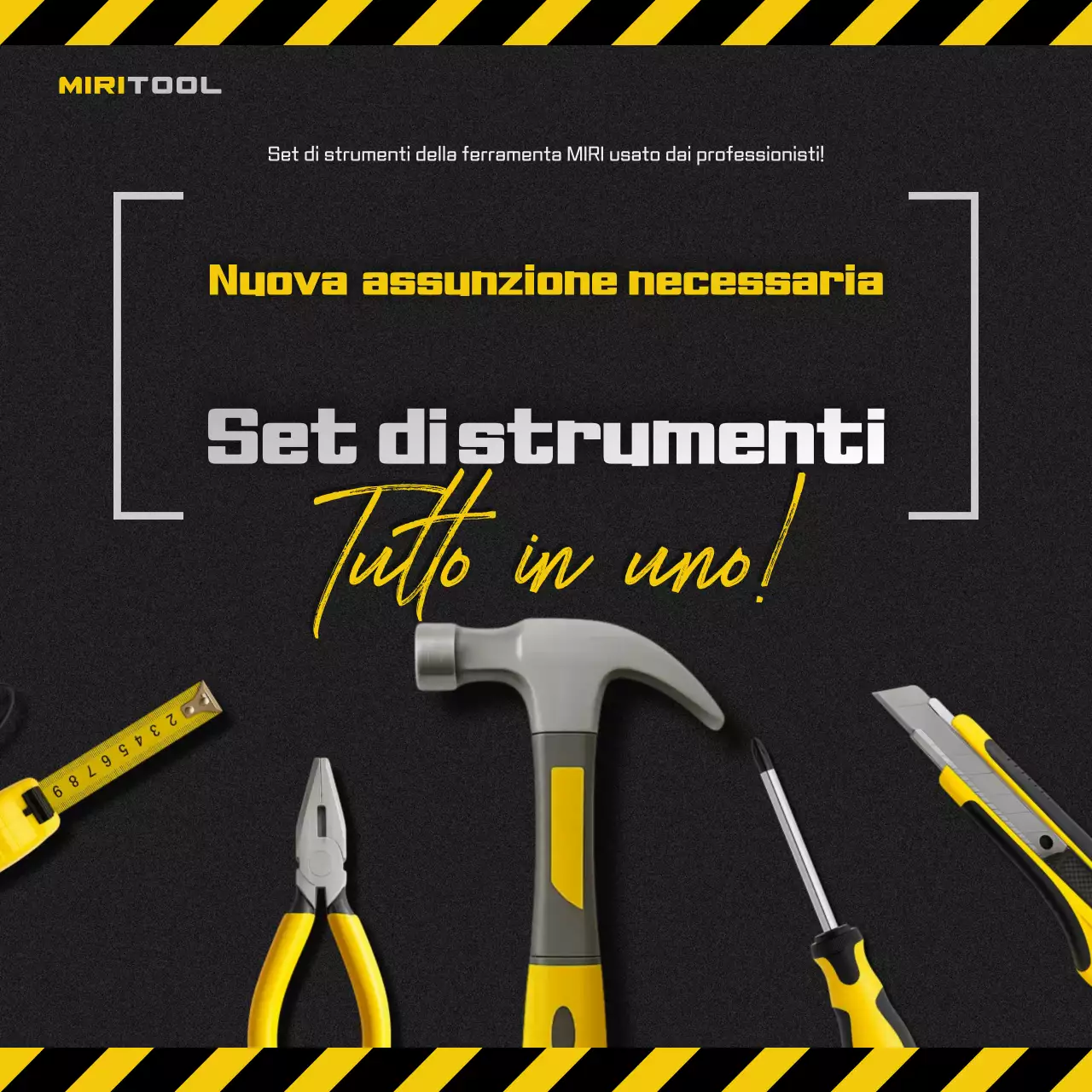 Pubblicità di utensili moderni neri