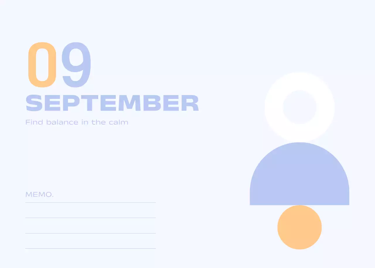 연보라 미니멀 캘린더 달력