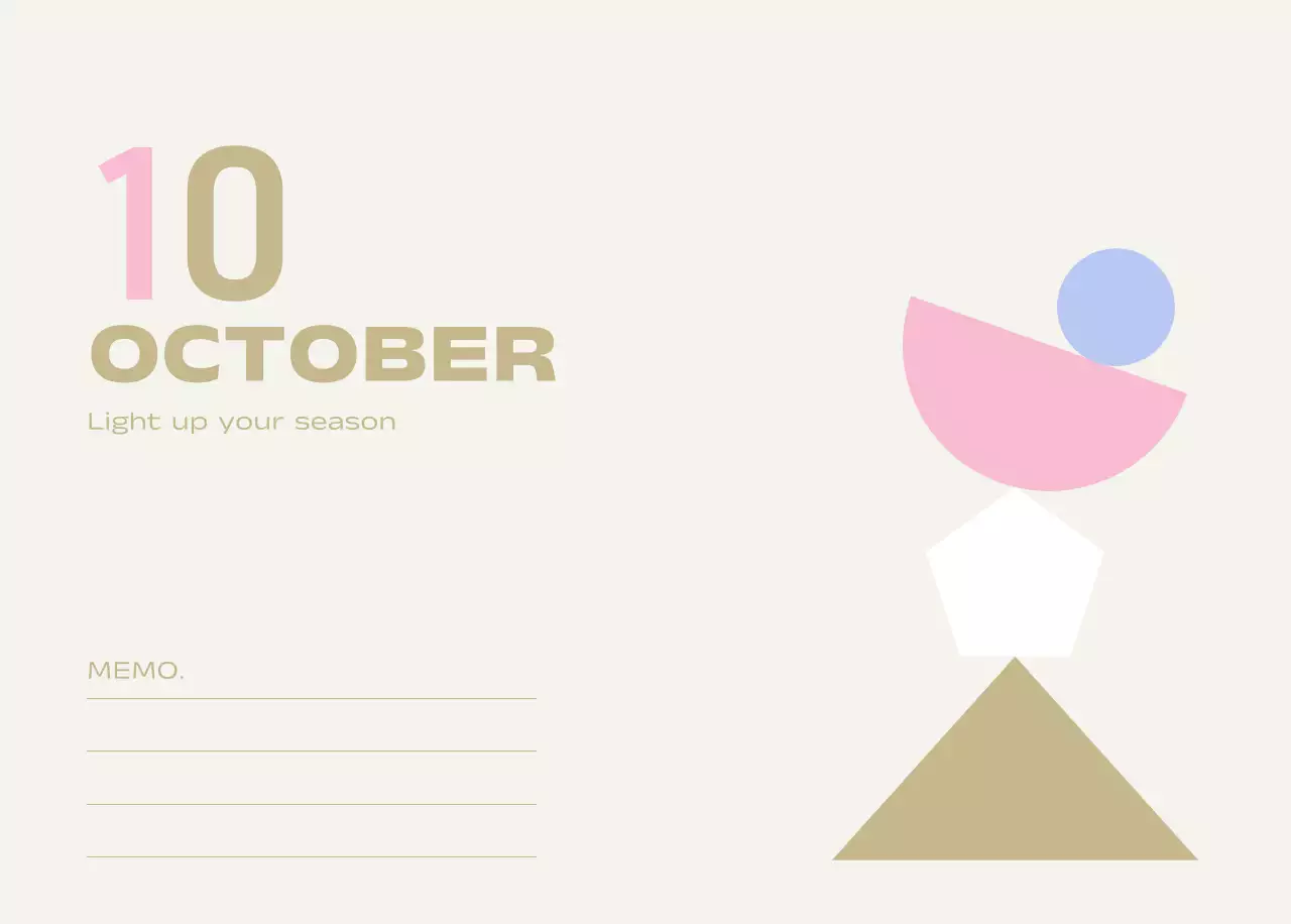 연보라 미니멀 캘린더 달력