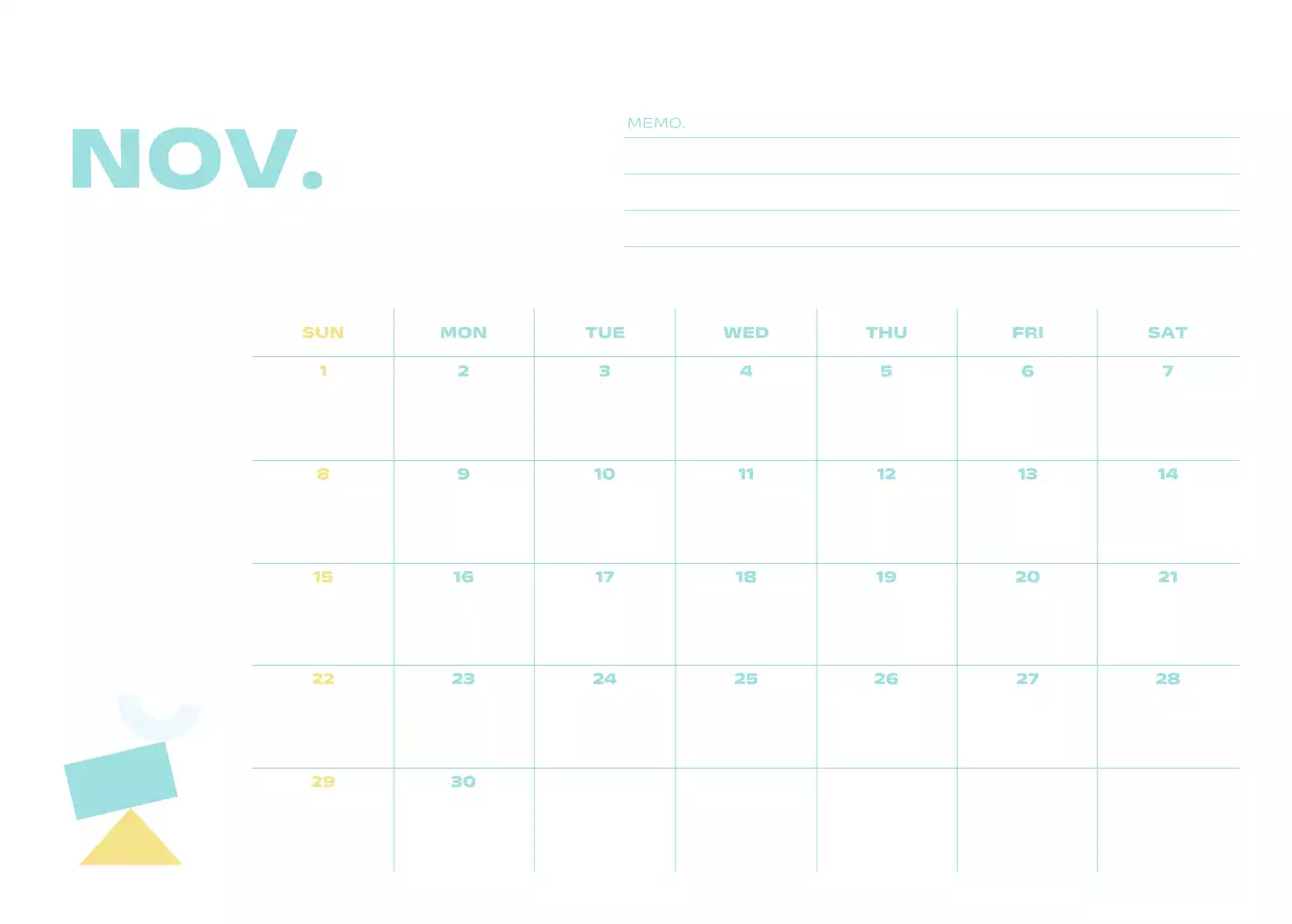 연보라 미니멀 캘린더 달력