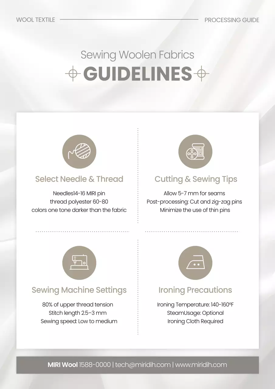 Beige Clean Processing Instructions