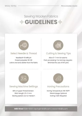 Petunjuk Pemrosesan Bersih Beige