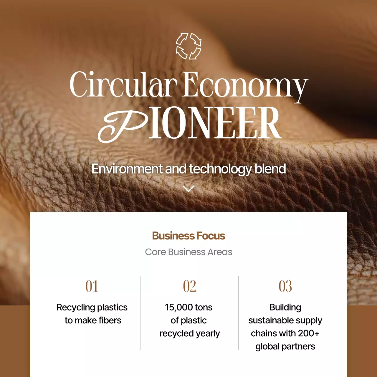 Brown Modern Recycling Advertisement