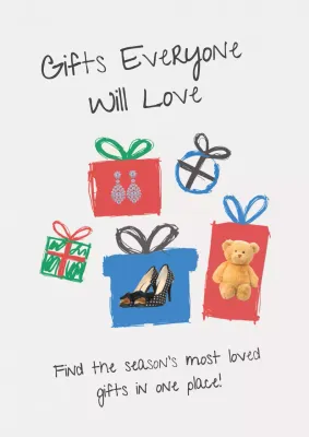 Colorful Modern Gift Advertisement Promotion