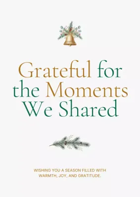 Gold Elegant Holiday Greetings Card Poster