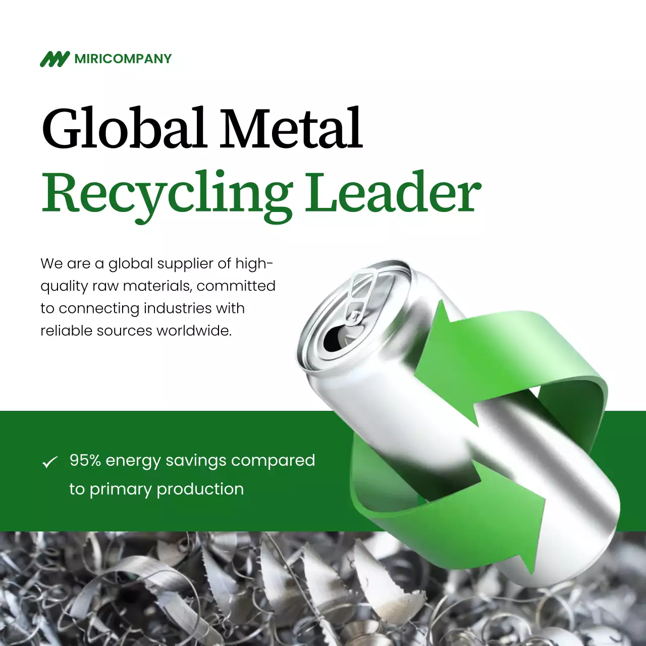 green modern recycling promotion