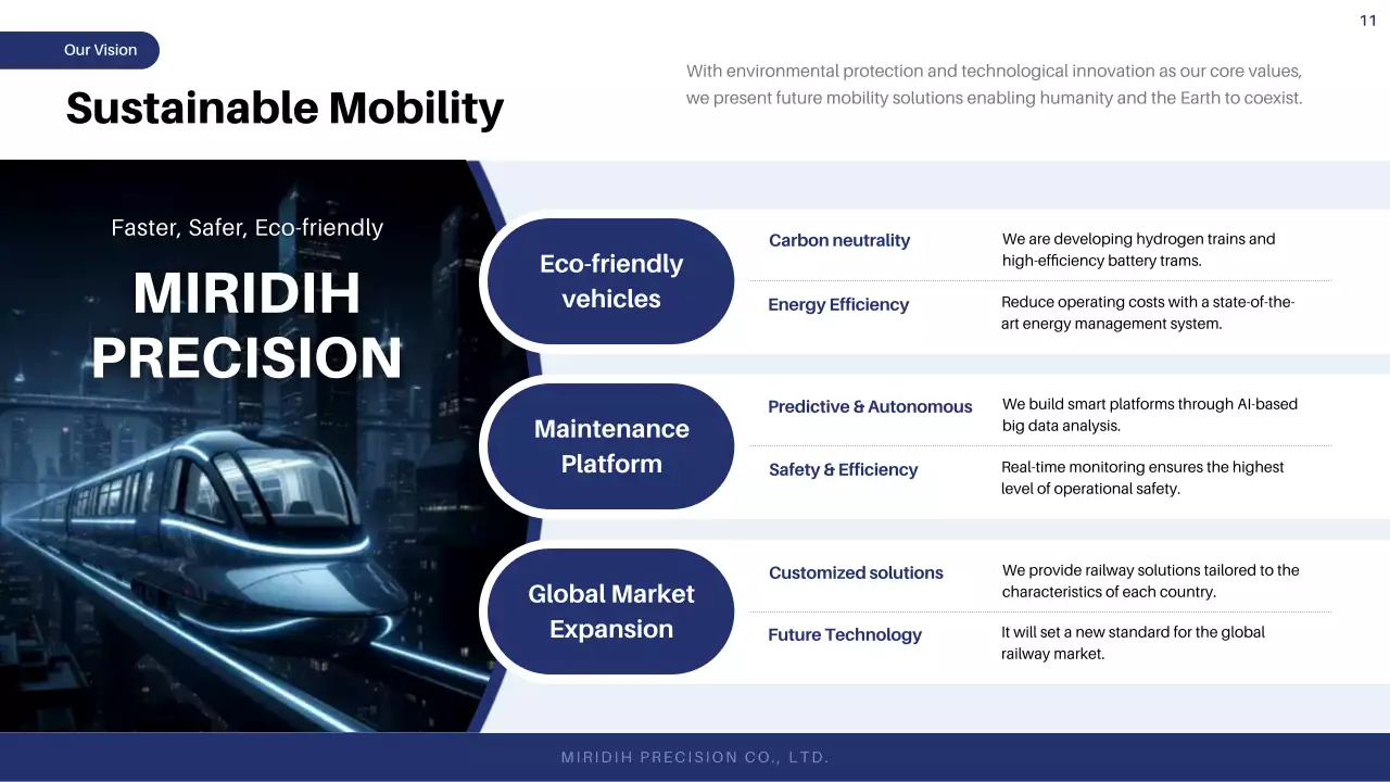 laporan kereta api modern biru