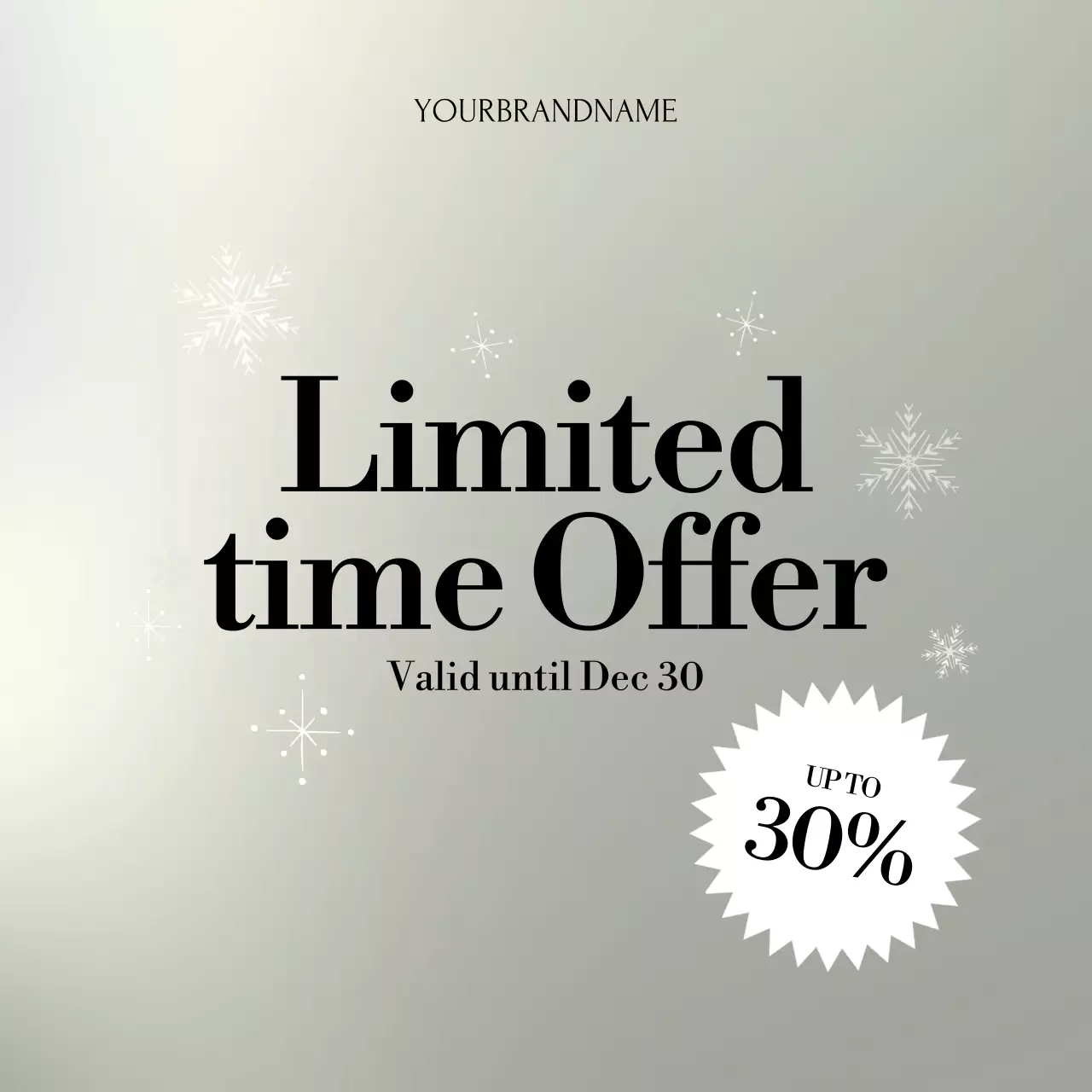 Beige Minimalist Sale Promotion Instagram Post