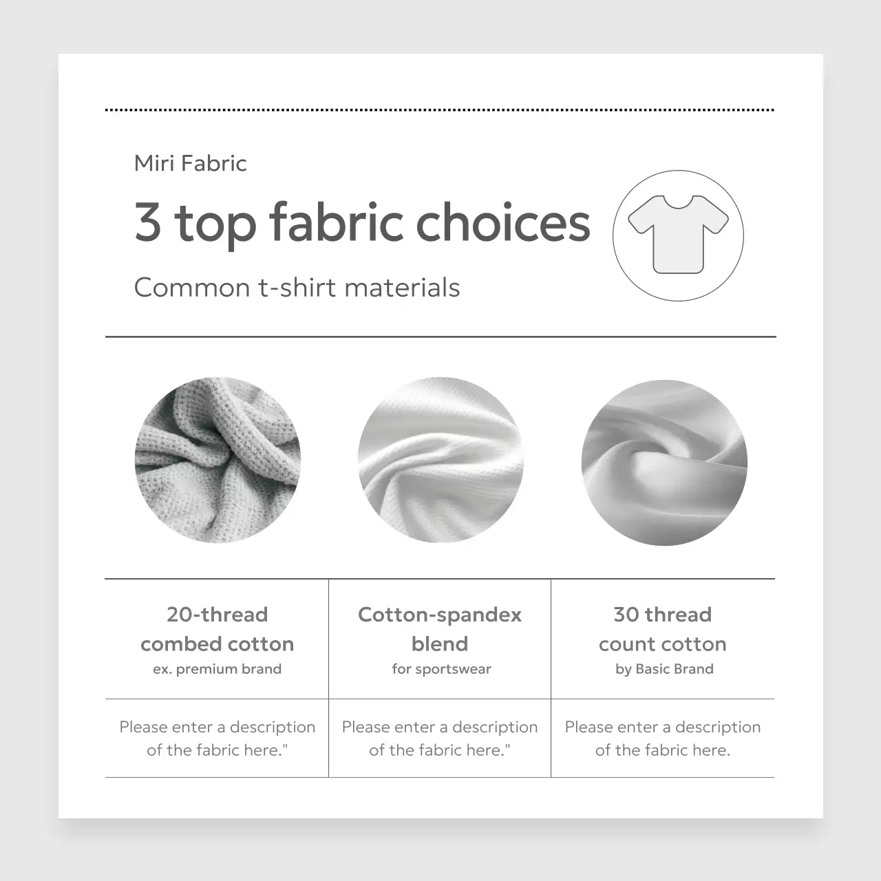 grey minimalist fabric guide