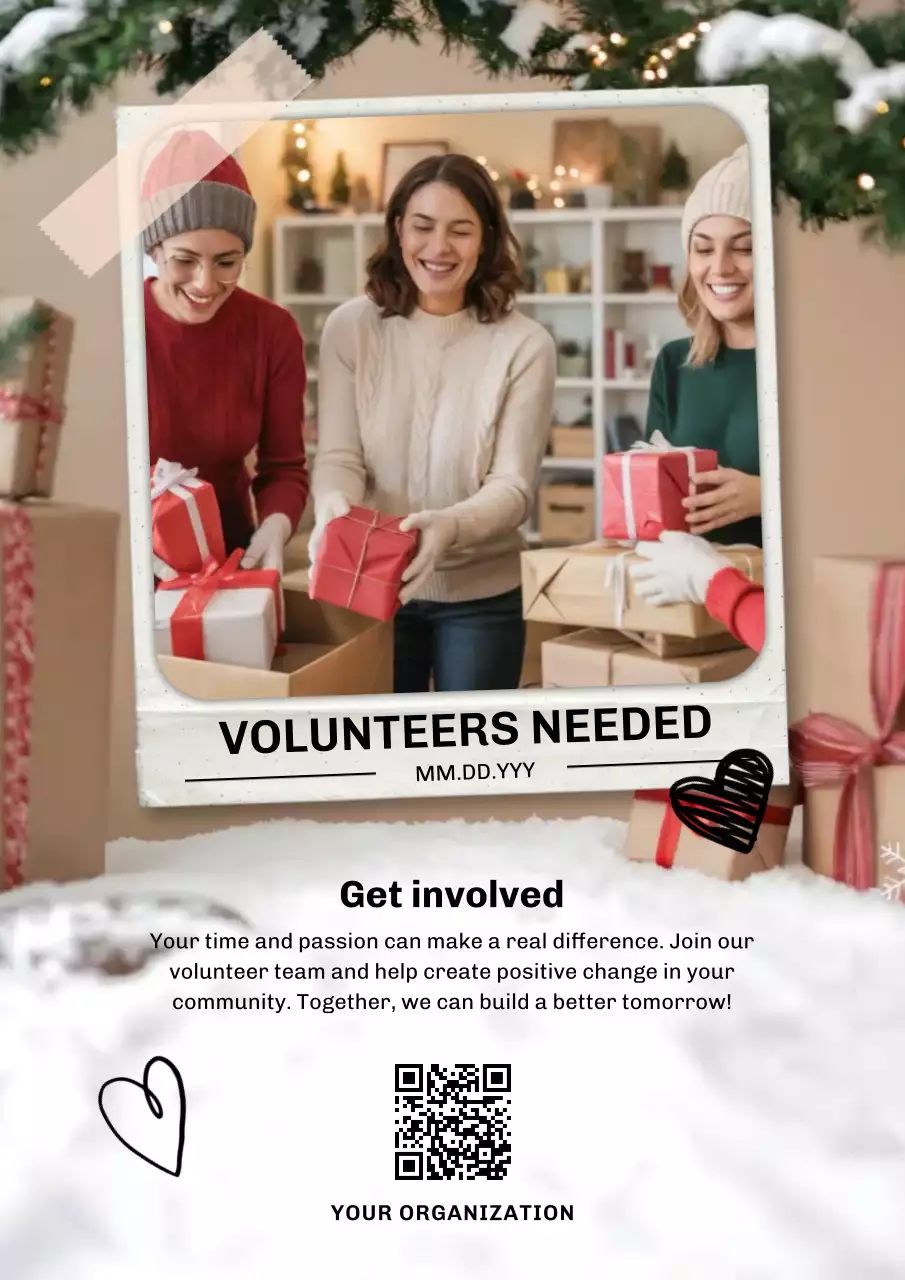 Modern Volunteer Announcement Poster