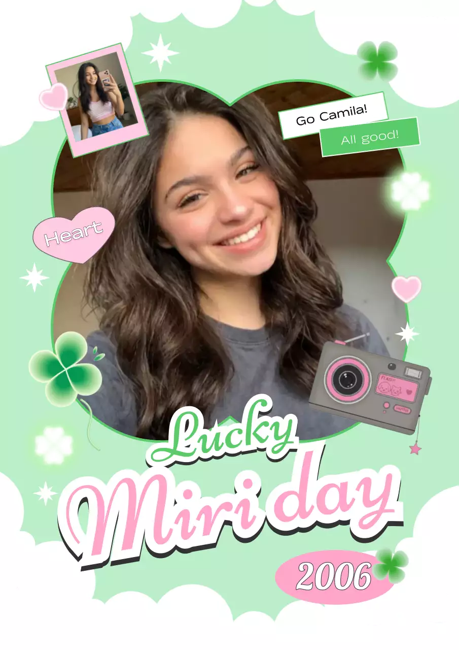 kartu perayaan retro mint