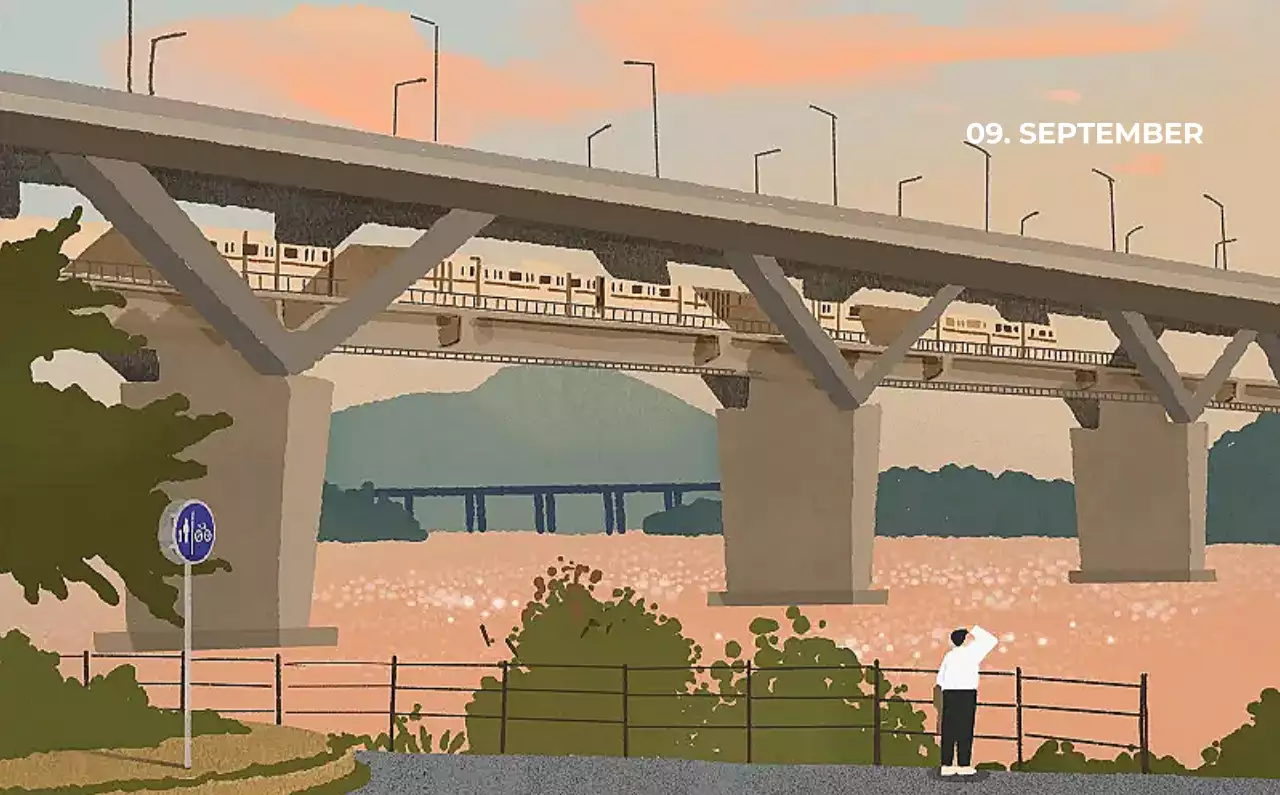 하늘색 심플 달력 캘린더