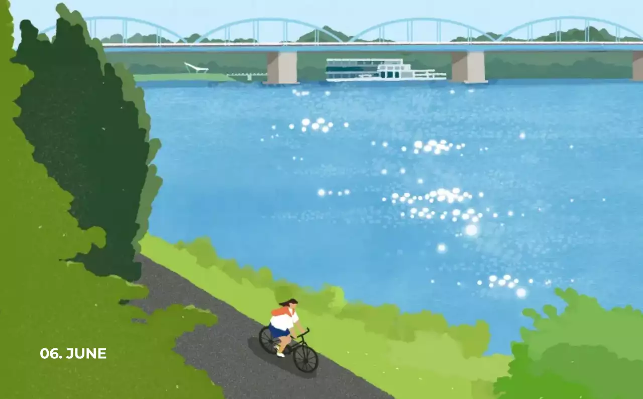 하늘색 심플 달력 캘린더