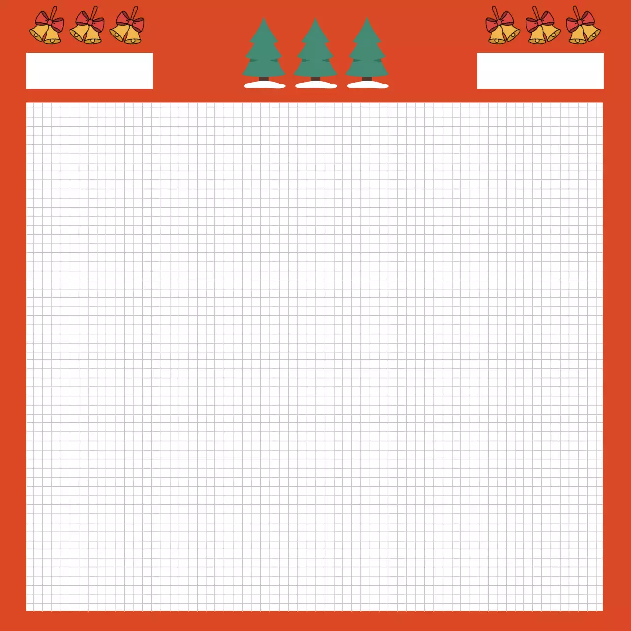 빨강색 배겨의 심플한 크리스마스 프레임