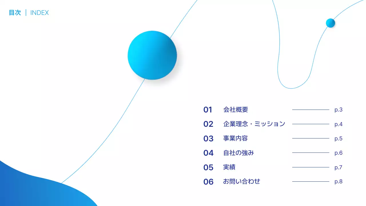 青 モダン ビジネス 会社案内