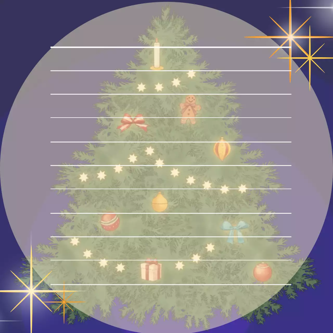 반짝이는 크리스마스 종이