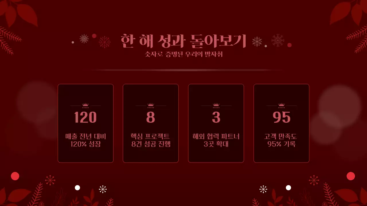 레드 연말 송년의밤 연말행사