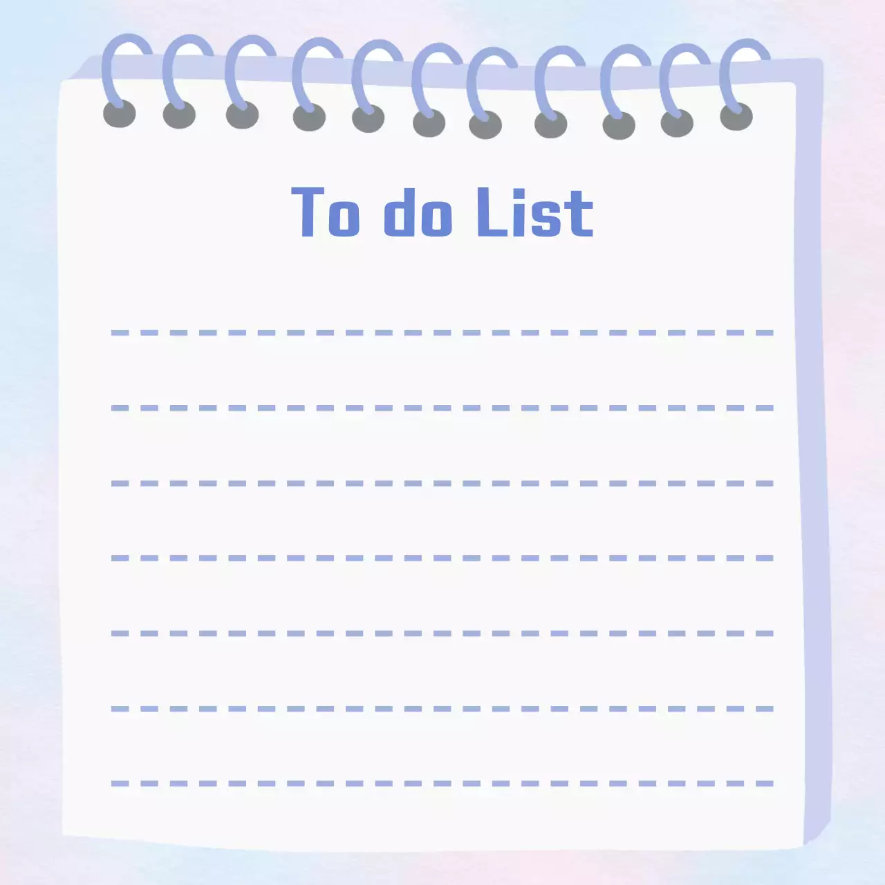 하늘색 심플 투두리스트 다꾸