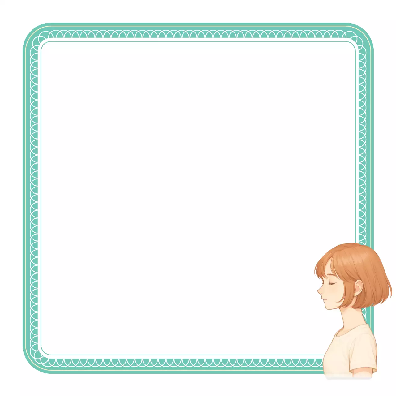 민트 설레는 인생네컷 포토프레임