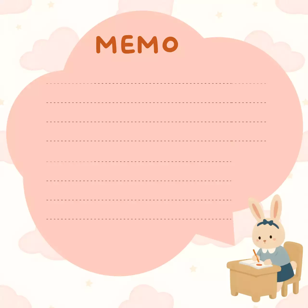 핑크 아기자기한 문구