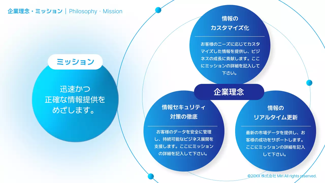 青 モダン ビジネス 会社案内