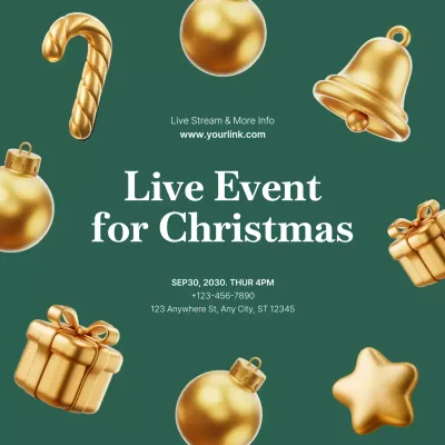 Green Festive Business Event Instagram Post