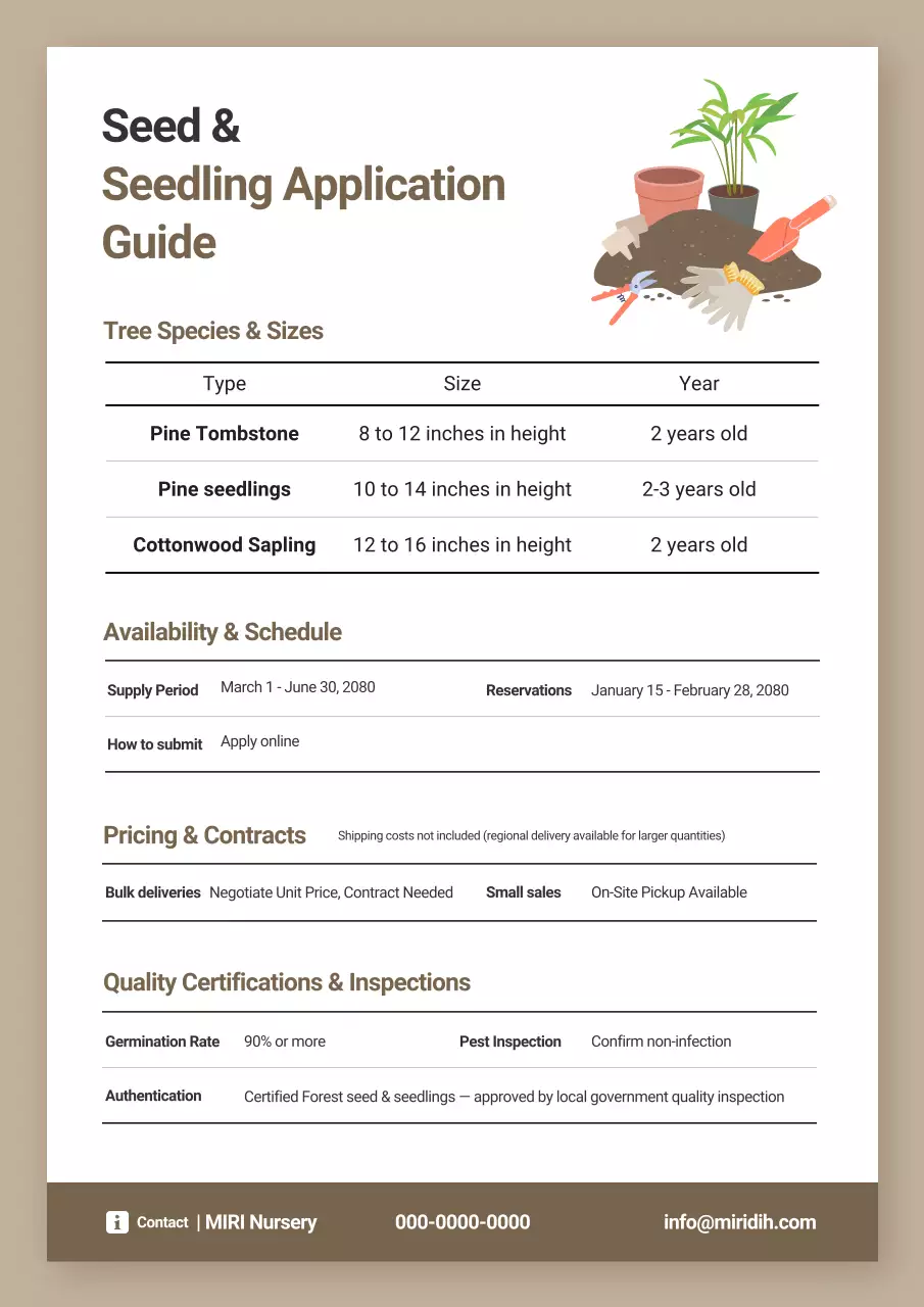 beige modern gardening guide