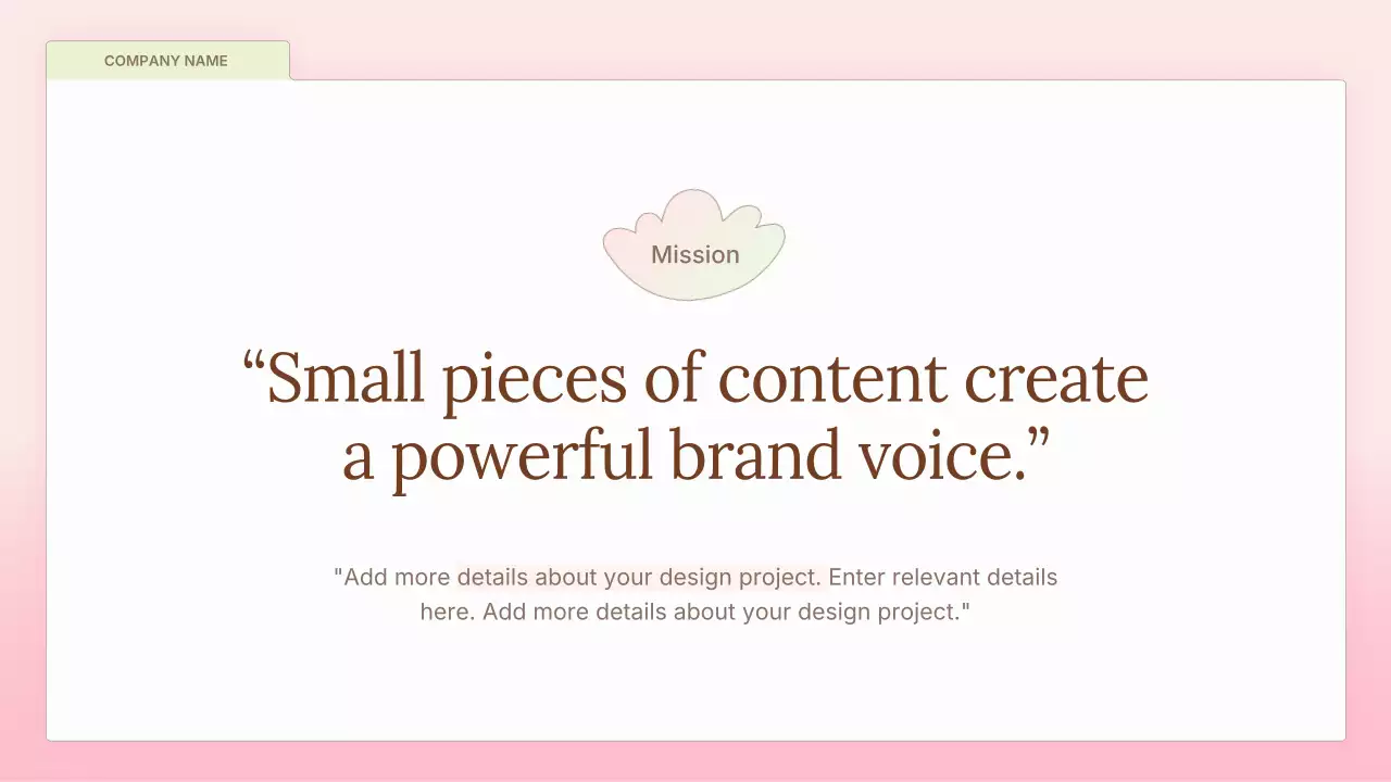 Pink simple Marketing Presentation