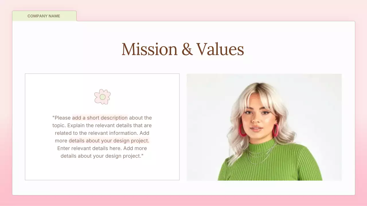 Pink simple Marketing Presentation