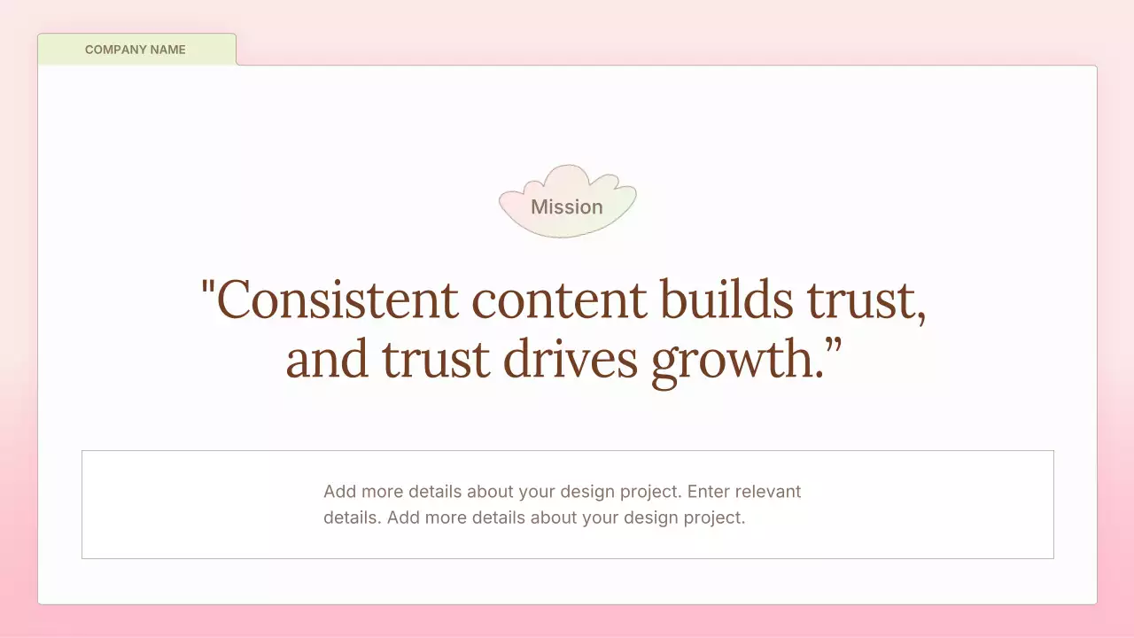 Pink simple Marketing Presentation