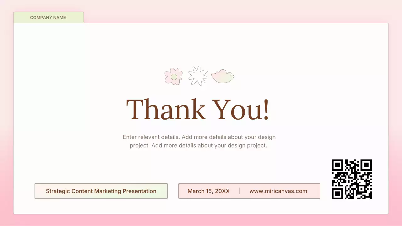 Pink simple Marketing Presentation