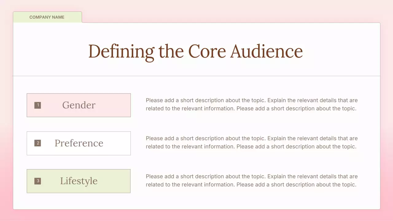 Pink simple Marketing Presentation