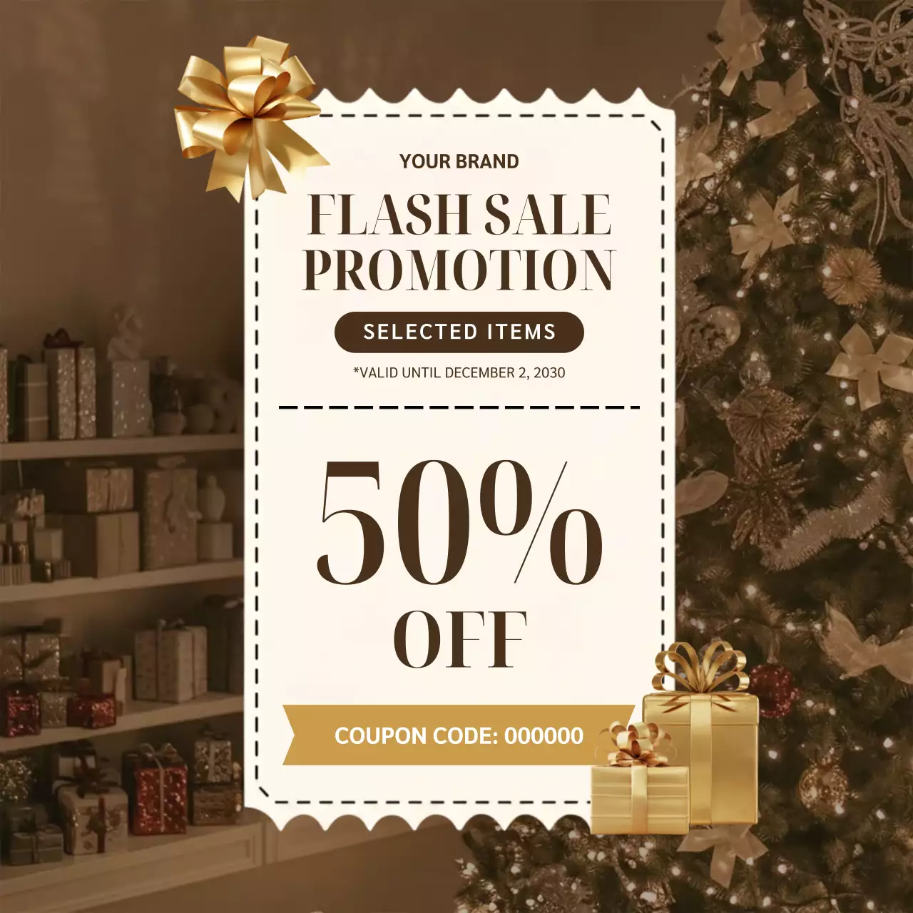 Beige Festive Sale Promotion