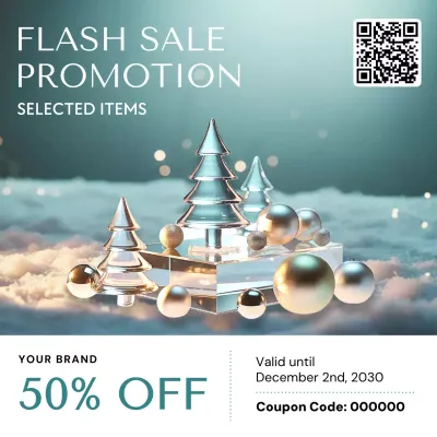 Silver Modern Holiday Promotion