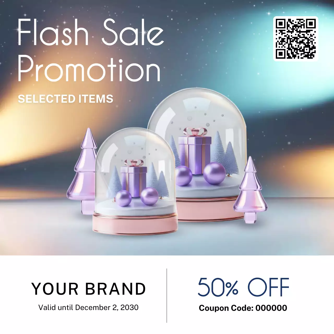 Purple Elegant Sale Promotion