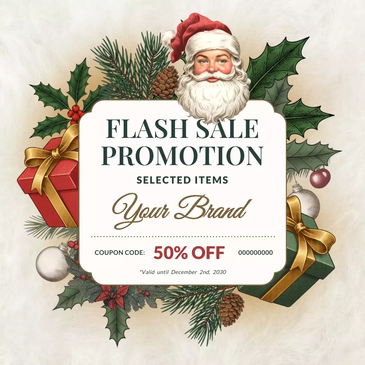 Red Vintage Holiday Promotion