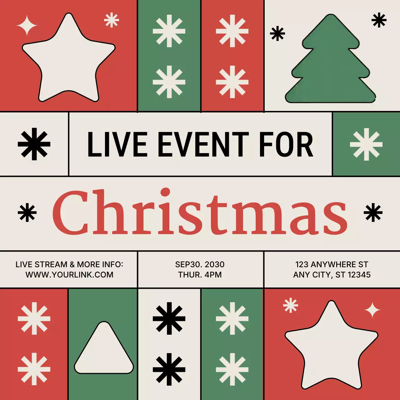 Red Vintage Entrepreneur Event Instagram Post