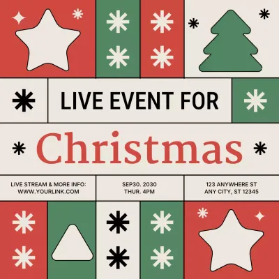 Red Vintage Entrepreneur Event Instagram Post