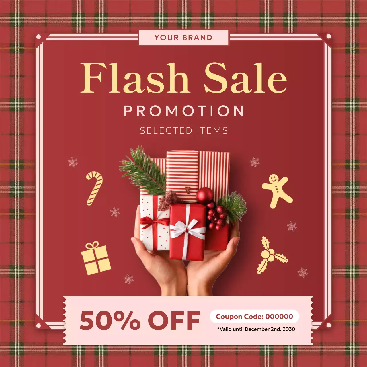 Red Traditional Holiday Promotion