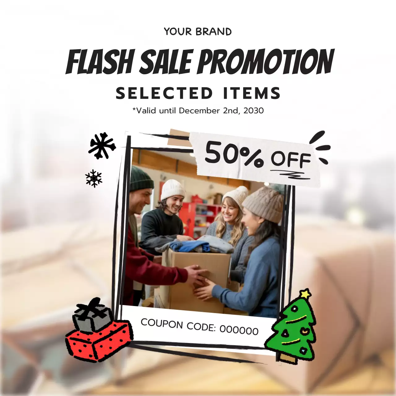 Beige Modern Sale Advertisement