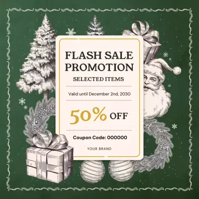 Green Vintage Holiday Promotion