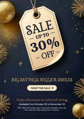 Gold Elegant Sale Promotion Poster
