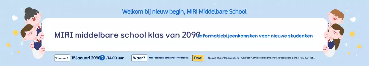 Gids voor informatiesessies over de Sky Blue Clean School