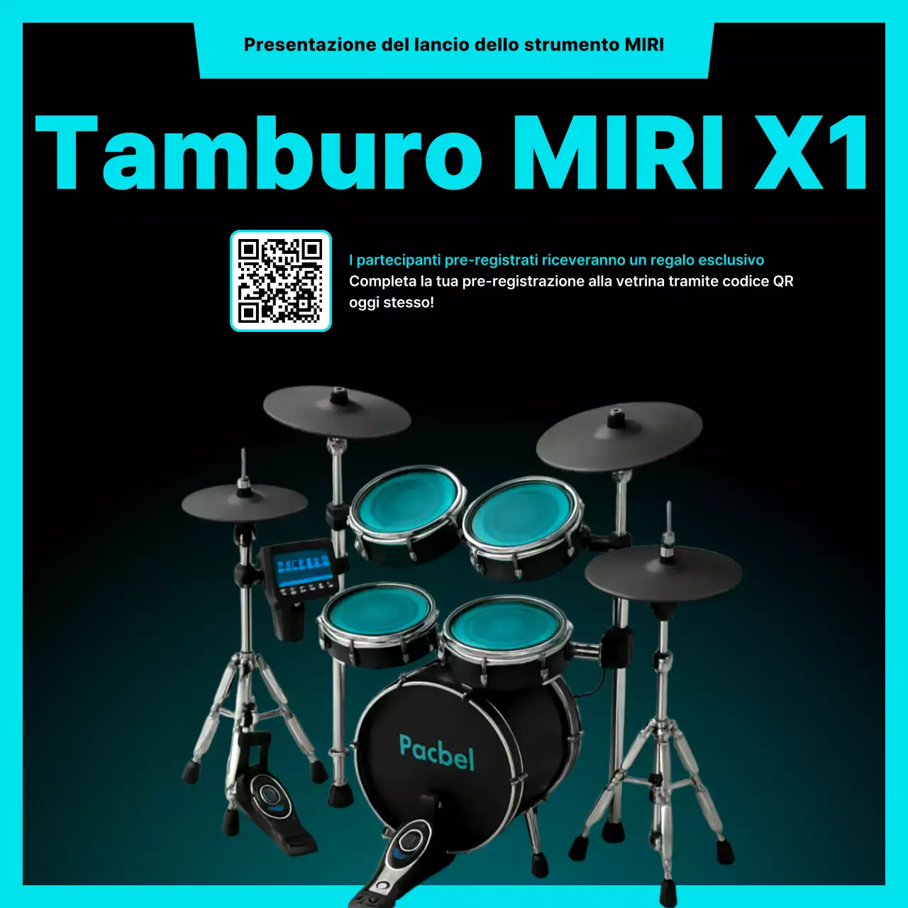 Vetrina di musica moderna Sky Blue