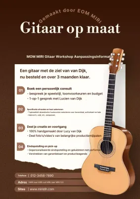 Brown Modern Music Advertentie