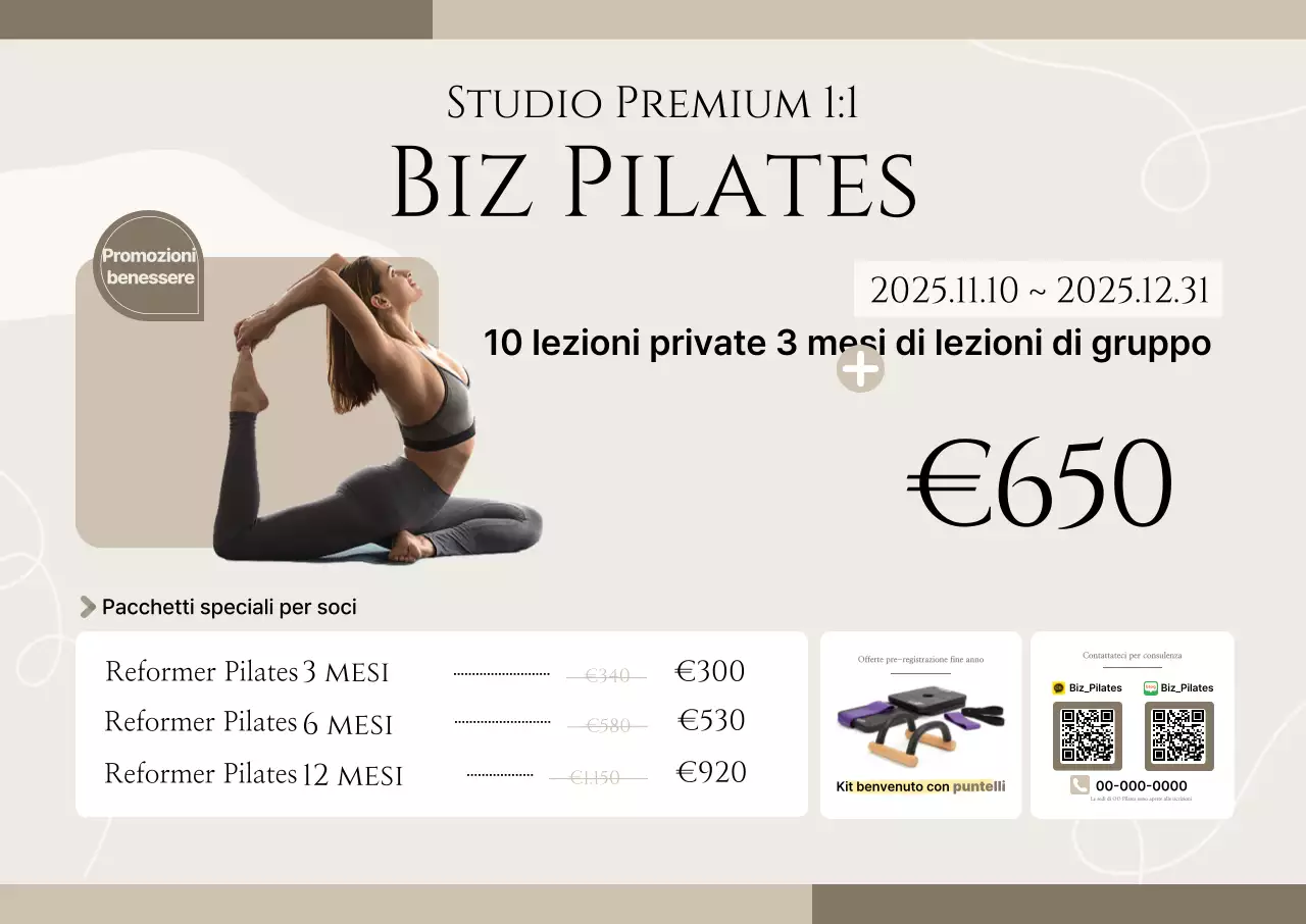 Promozione Beige Modern Pilates