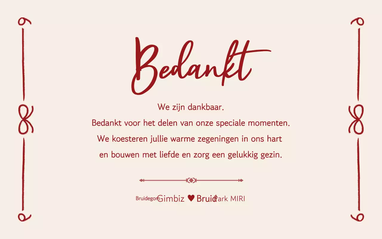 Beige klassieke huwelijksbedankjes